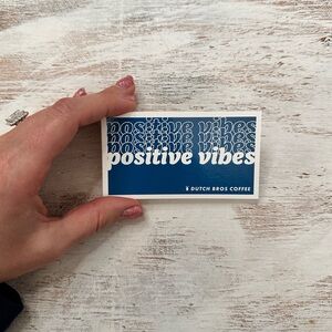 Positive Vibes DB Sticker